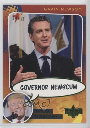 2024 Entscheidung 2024 Spitznamen grün 4/10 Gouverneur Newscum Gavin Newsom #NN2 2h5