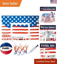 Slam Dunk Approved Mini Basketball Hoop - Over the Door Set for Bedroom Office