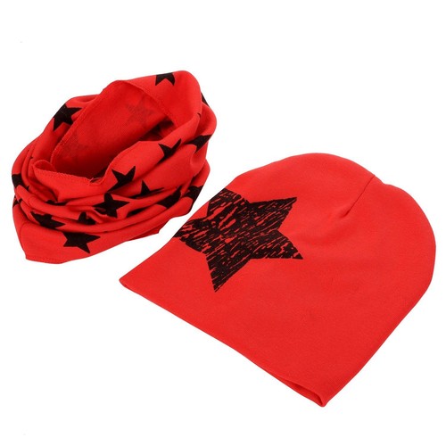 kids boys girls 2 piece set stars prints O- scarf handkerchief from 8431