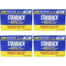 4 Pack Stanback Stick Pack Headache Powder 50 Ct Each total 200 Ct Fast Shipping