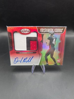 2022 Panini Certified Football Desmond Ridder Freshman Fabric RC Patch Auto /50