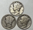 Photo of a 1928-D Mercury Dime from an eBay listing that sold on Jul 21, 2026
