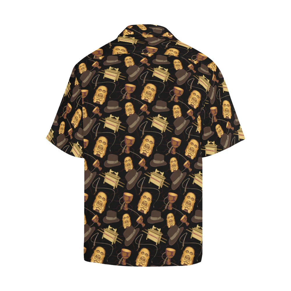 Disney Temple Of Dooom Black Hawaiian Shirt