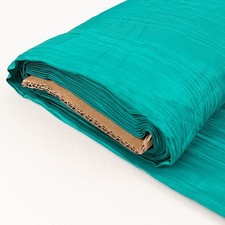 54 x 10 yards PEACOCK TEAL Accordion Crinkled...