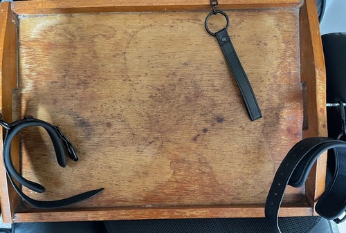 Antique 1950's Serving Tray Restraint with Collar, Cuffs And Chain BDSM Sissy - Picture 4 of 8