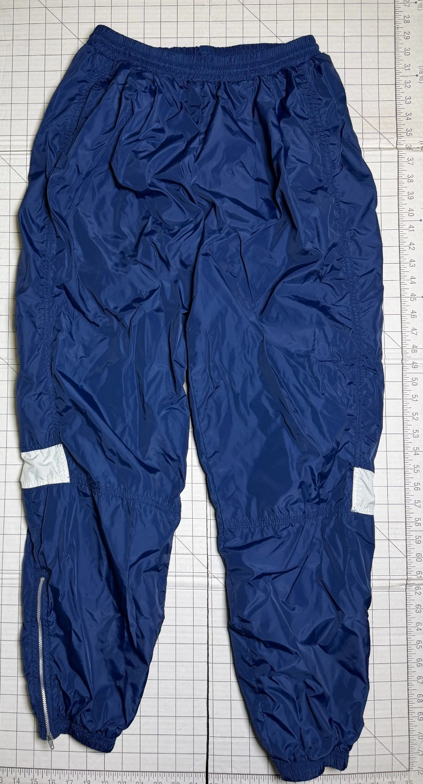 Nike Windbreaker Pants Men’s Large Blue Mesh Zip Ankles Track Active Vtg 90s