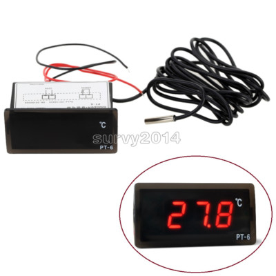 PT-6 220V -50   ~ + 110   Digital Thermometer Temperature Meter Aquarium Sensor