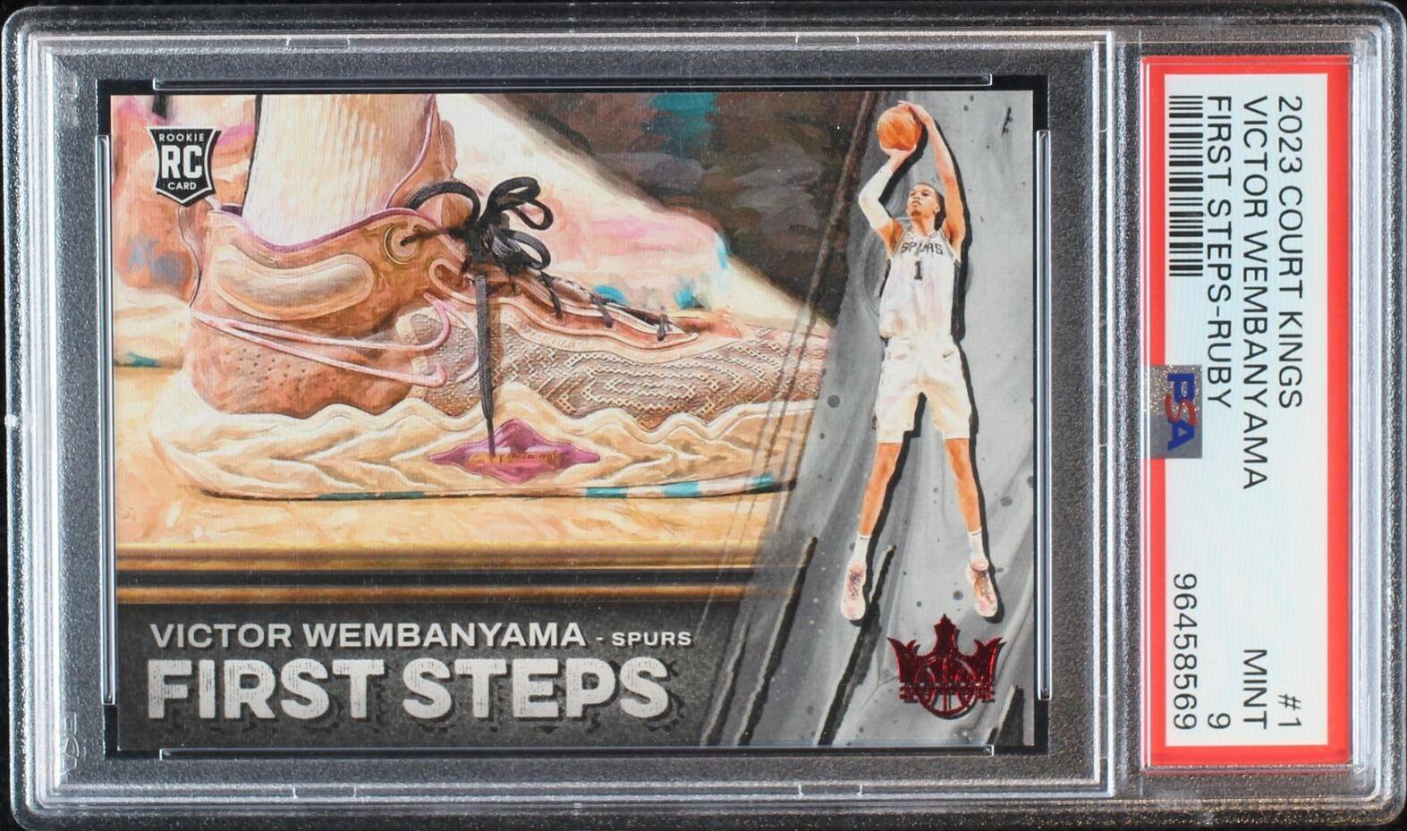 2023-24 Panini Court Kings - First Steps Victor Wembanyama #1 Ruby