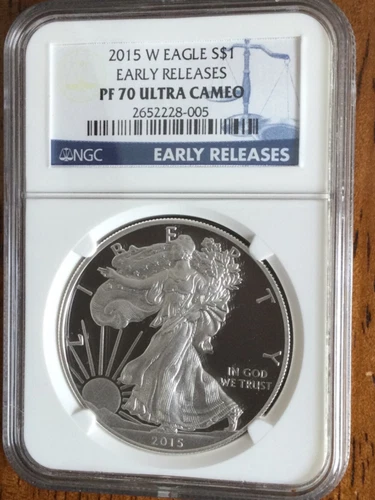 2015 W SILVER EAGLE NGC PF70 ULTRA CAMEO ‘EARLY RELEASES’
