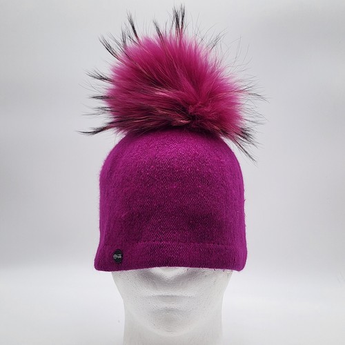Complit by Marisa Knitted Women's Hat Made In Italy Pink Purple