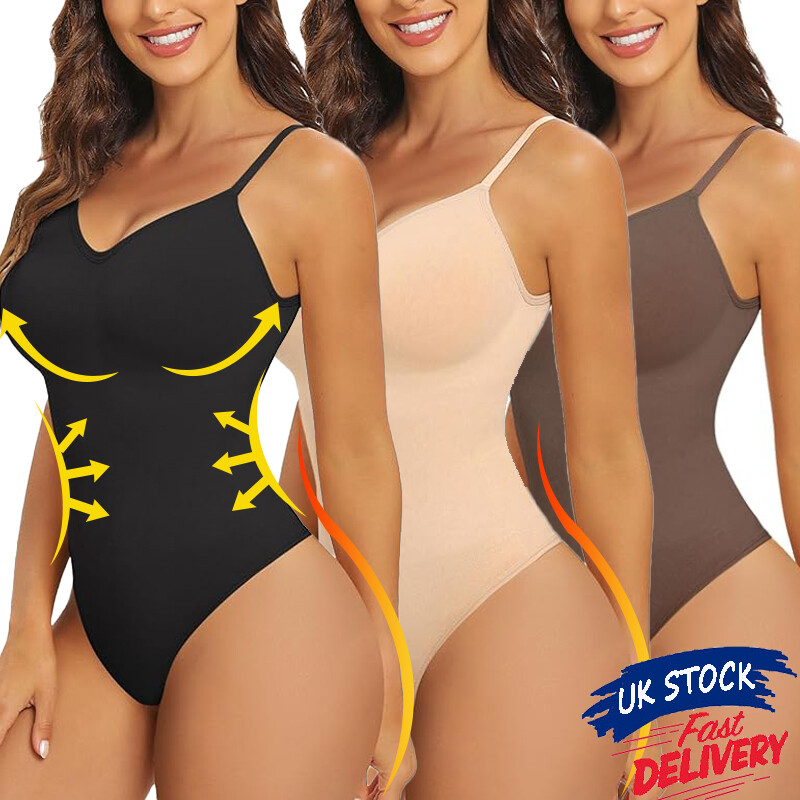 Seamless Women Sculpting Bodysuit Shapewear Tummy Control Full