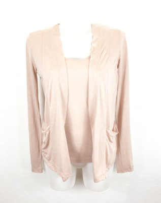 K33) ROSEMUNDE Soft Solution Damen Set Top+Cardigan Gr. XS Modal+Kashmir Wie Neu