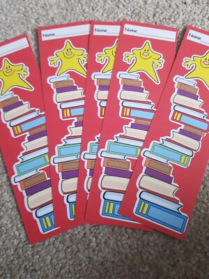 5x great reading progress reward school Teacher Bookmark books home 