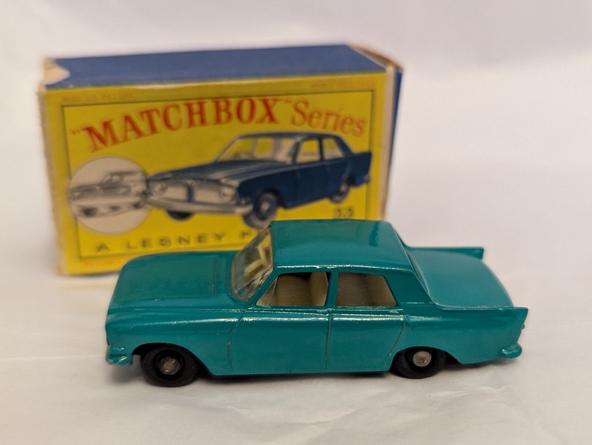 MATCHBOX 　No.33 FORD ZEPHYR Ⅲ Matchbox 1-75 Series No 33 Ford Zephyr III Car is Mint, Box