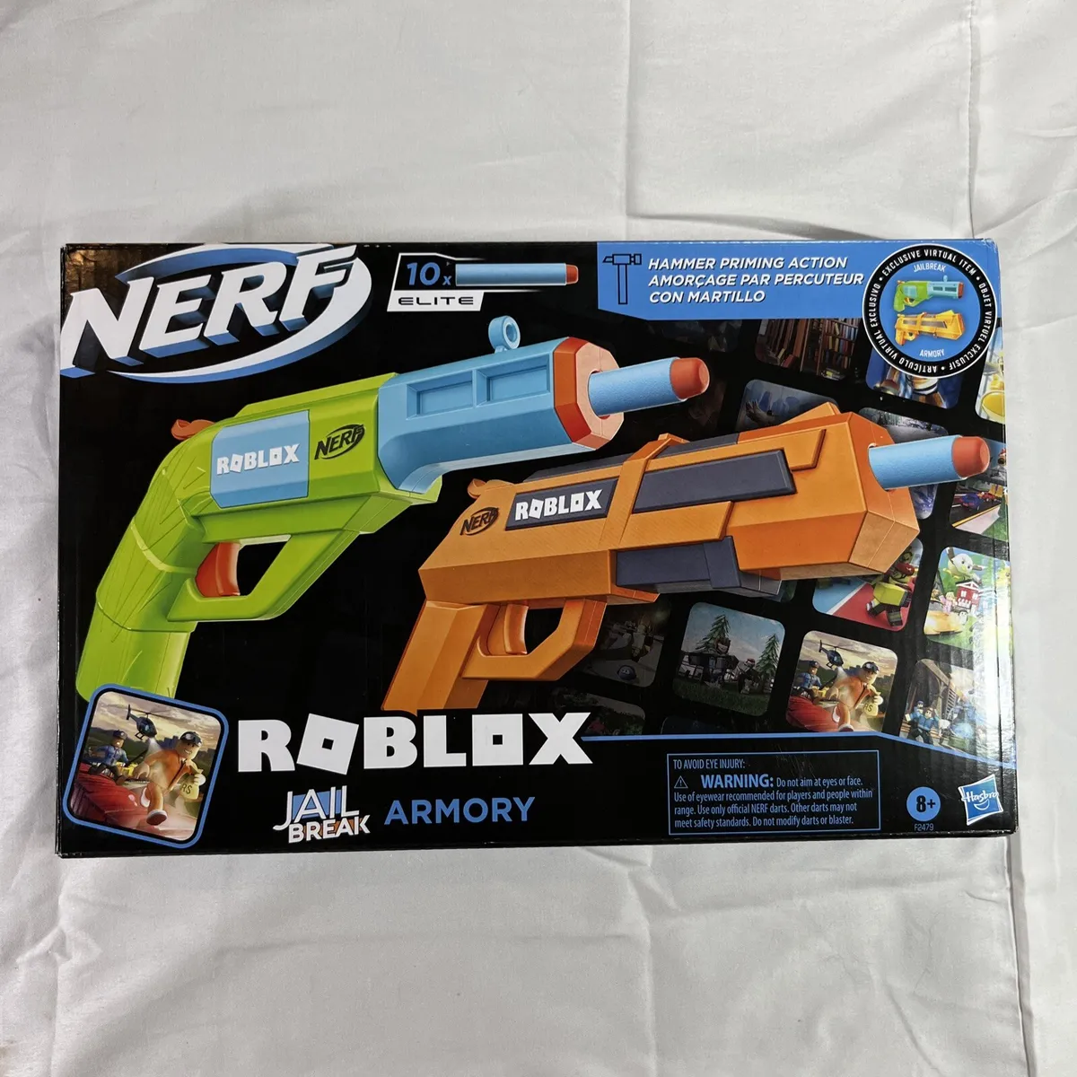 Nerf Dart Gun Roblox Elite Jail Break Armory 2 Pack W/ Digital In Game Code  NEW