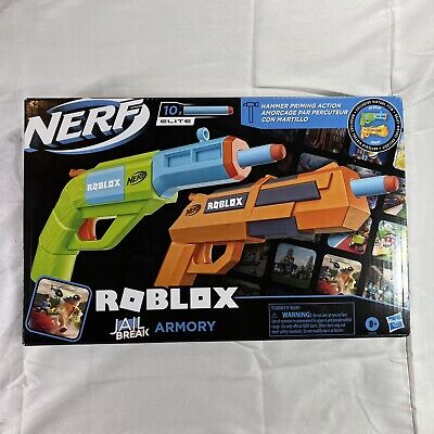 Nerf Dart Gun Roblox Elite Jail Break Armory 2 Pack W/ Digital In