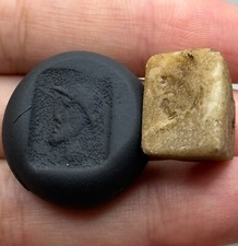 Ancient Roman King Intaglio Rare Bead Amulet - 1st Century AD
