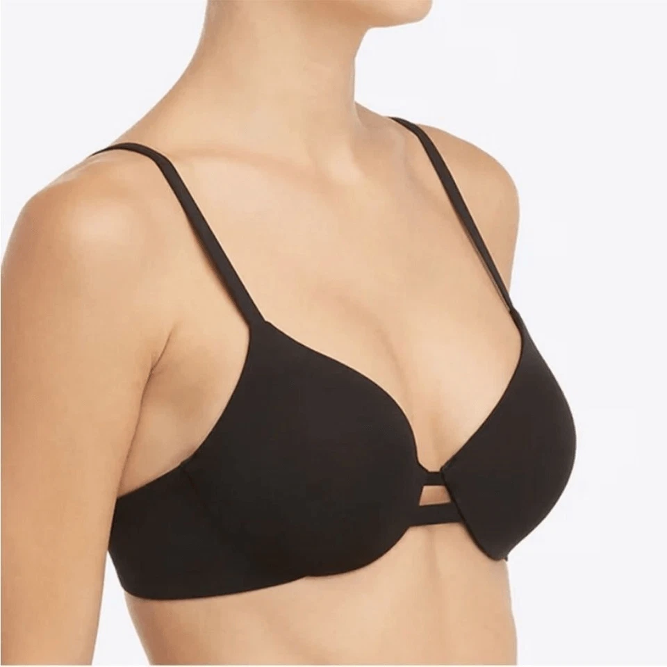 SPANX CONVERTIBLE NEGRO TOP DE NATACIÓN DORADO Nuevo con etiquetas 32 B Foto 2 de 4