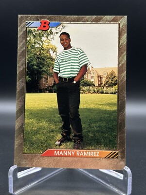 1992 Bowman Gold Foil Manny Ramirez Rookie RC