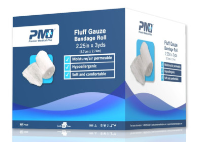 Premier Medical Sterile Kerlix Fluff Gauze Bandage Rolls 2.25'' X 3 YDS (100 ct)