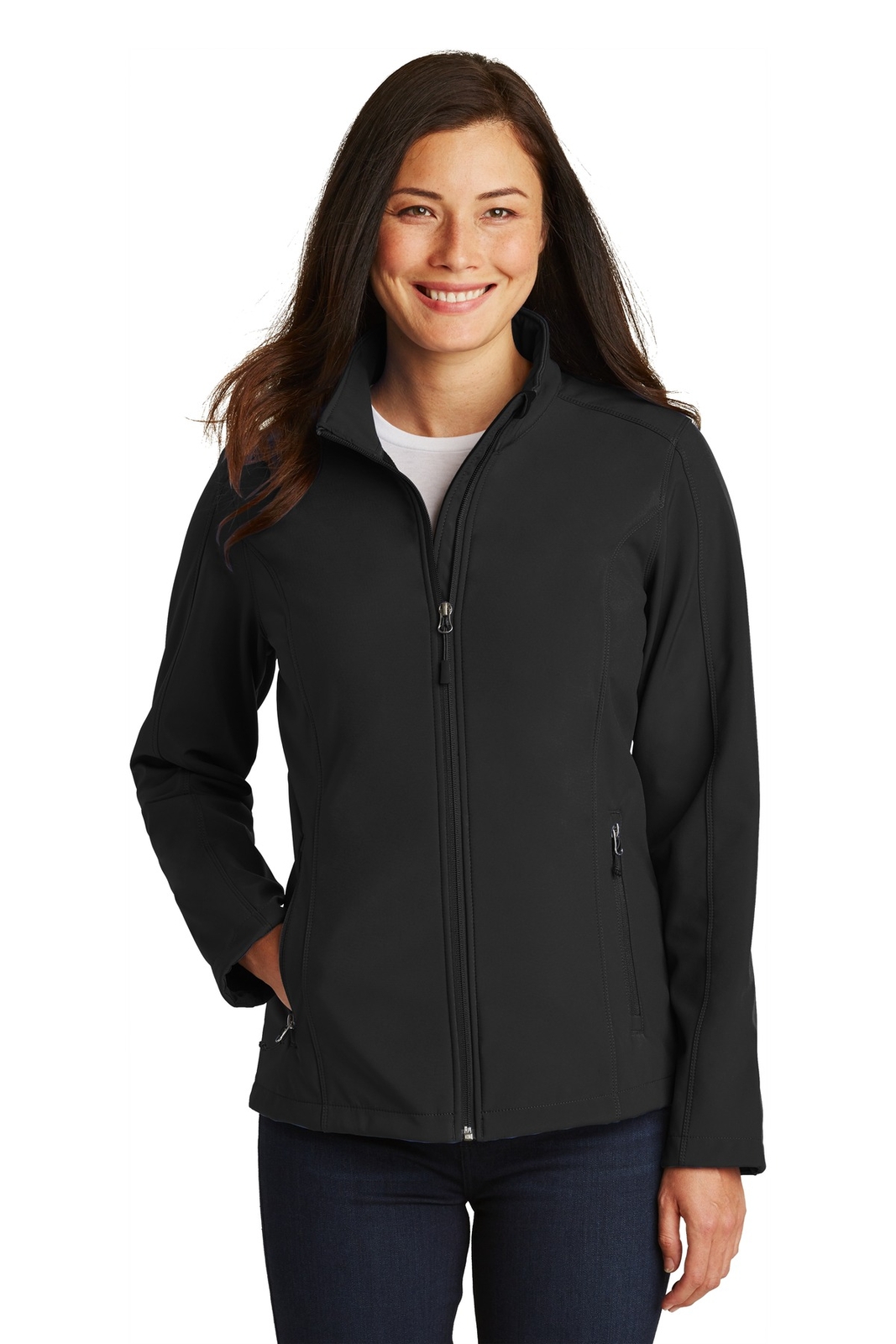 Port Authority L317 Womens Long Sleeve Full Zip Core Soft Shell Jacket