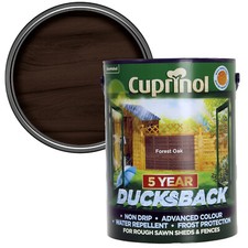 Cuprinol 5L Paint Ducks Back Weatherproof Non-Drip Frost Protection Shed & Fence