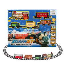 16 PCS Luxury Electric Train Toy Set For Kida w/ Lights Sound - 53" x 30" Track