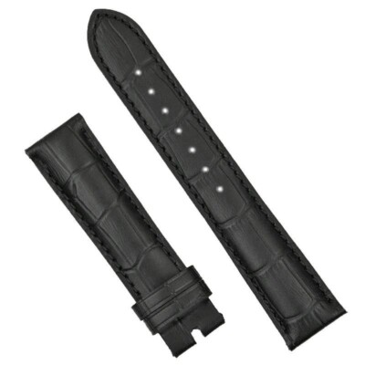 Black Gator Leather Band fits Bell & Ross Watch Original Vintage BR123/BR126