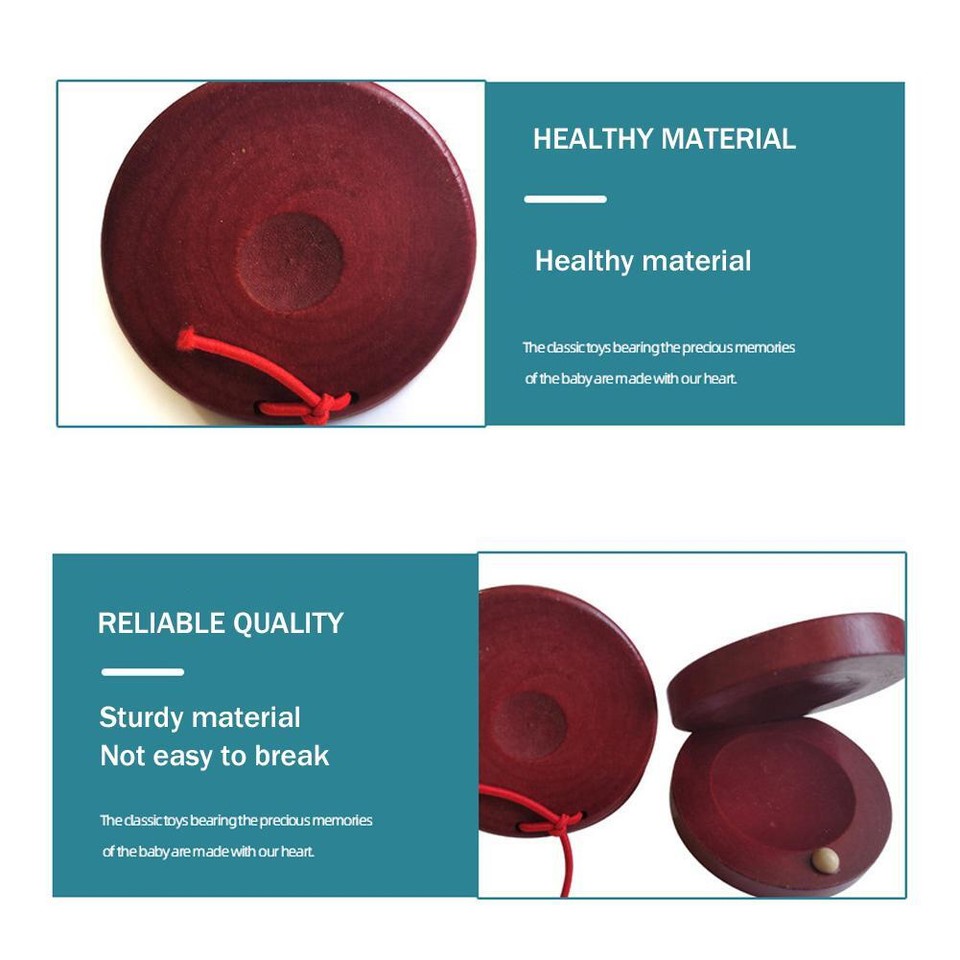 Wooden Kids Toy Rhythm Percussion Flamenco Musical Instrument