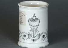 MATHILDE M. WHITE CERAMIC TOOTHBRUSH GLASS 2