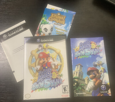 Super Mario Sunshine GameCube CIB tested and good to go!