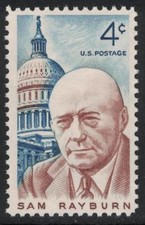 Scott 1202- Sam Rayburn, Legislator & Capitol Dôme- MNH 4c 1962- Inutilisé Mint