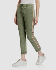  255 Frame Women's Green Mid Rise-Stretch Slim Straight-Leg Chino Jeans Size 27