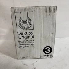 (10) Dektite DF103G Retrofit 5-127mm Pipe Boot Roof Flashing