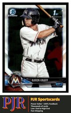 2018 Bowman Chrome #BCP5 Aaron Knapp Marlins  BUY 4 - 35% OFF