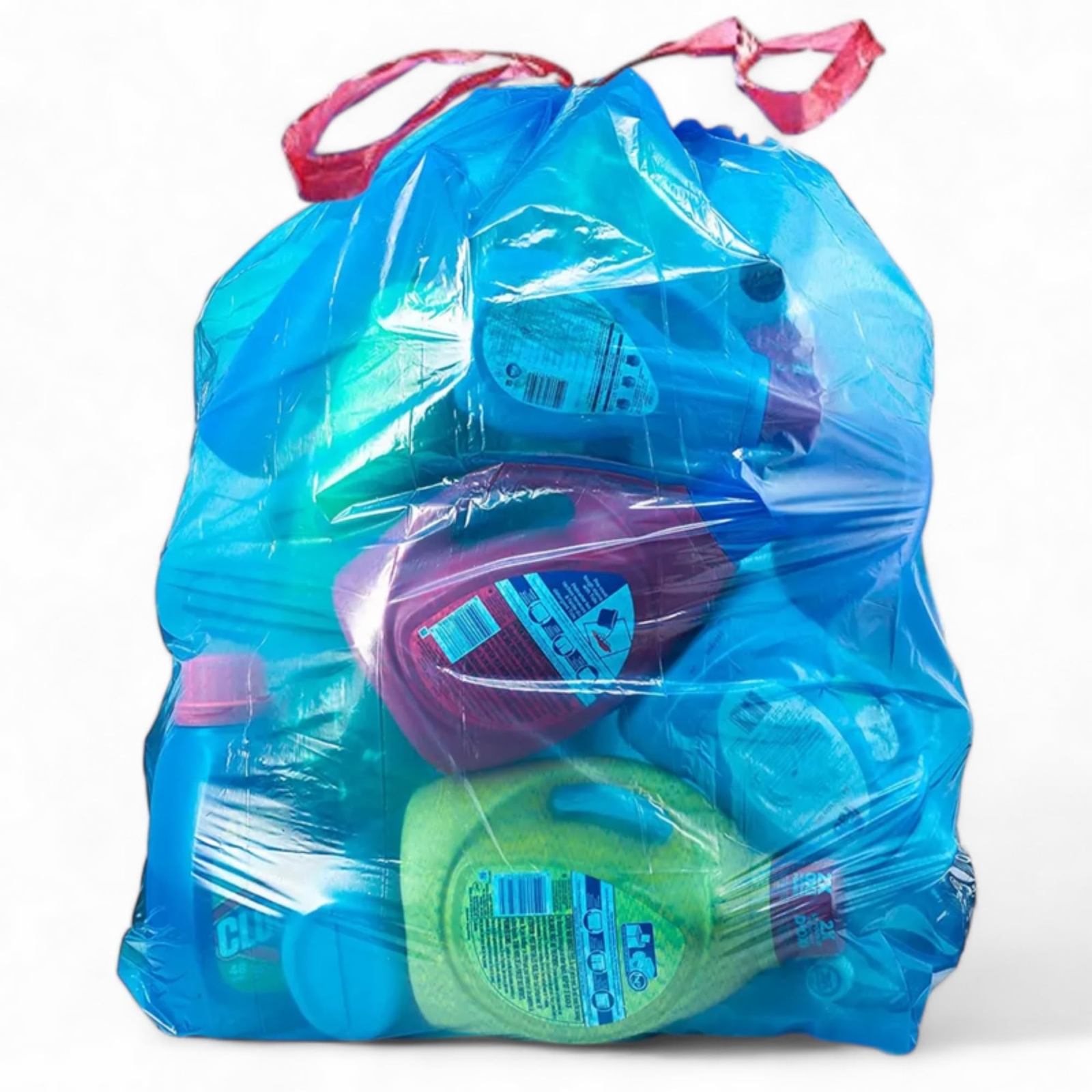 Blue Recycling Trash Bags 13 gallon – 200ct Leak and Odor-Resistant, Heavy-Du...