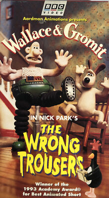 Wallace & Gromit-The Wrong Trousers (VHS 1995)TESTED-RARE VINTAGE