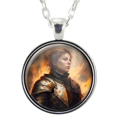Saint Joan Of Arc Necklace, Maid Of Orleans Gift, St Jeanne d'Arc French Jewelry