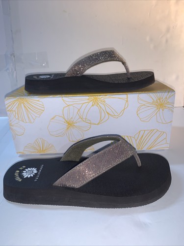 yellow mat flip flops