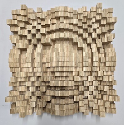 CNC Assembled Acoustic Wood N23 QRD Sound Diffuser Treatment Panel
