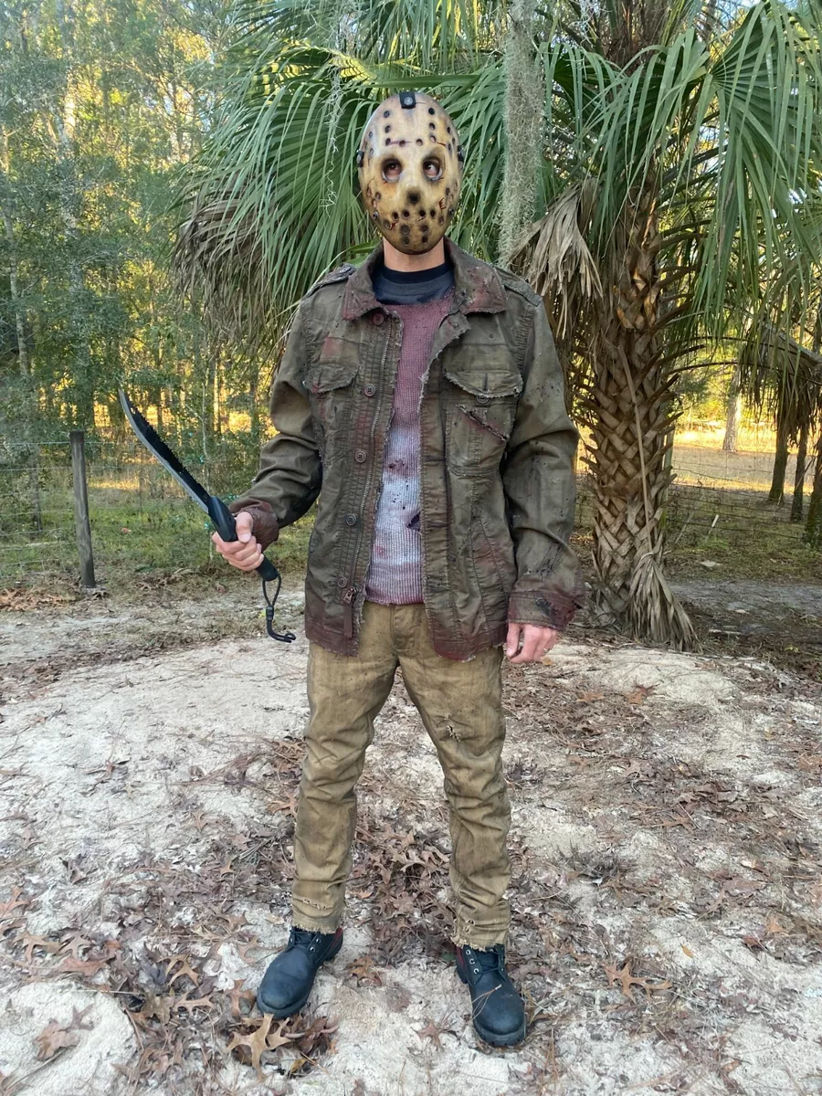 Never Hike Alone Jason Voorhees Costume made to order Please READ Description