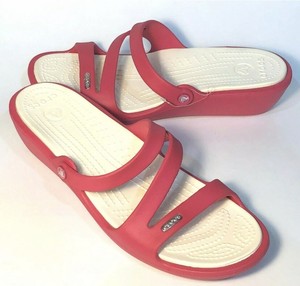 Crocs Patricia Wedge Sandals Women's Size 7 Platinum/oyster USA Ship for sale online | eBay