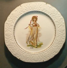 Lord Nelson Pottery Vintage Collectible Plate set of 2 Blue Boy & Pinky Laurence