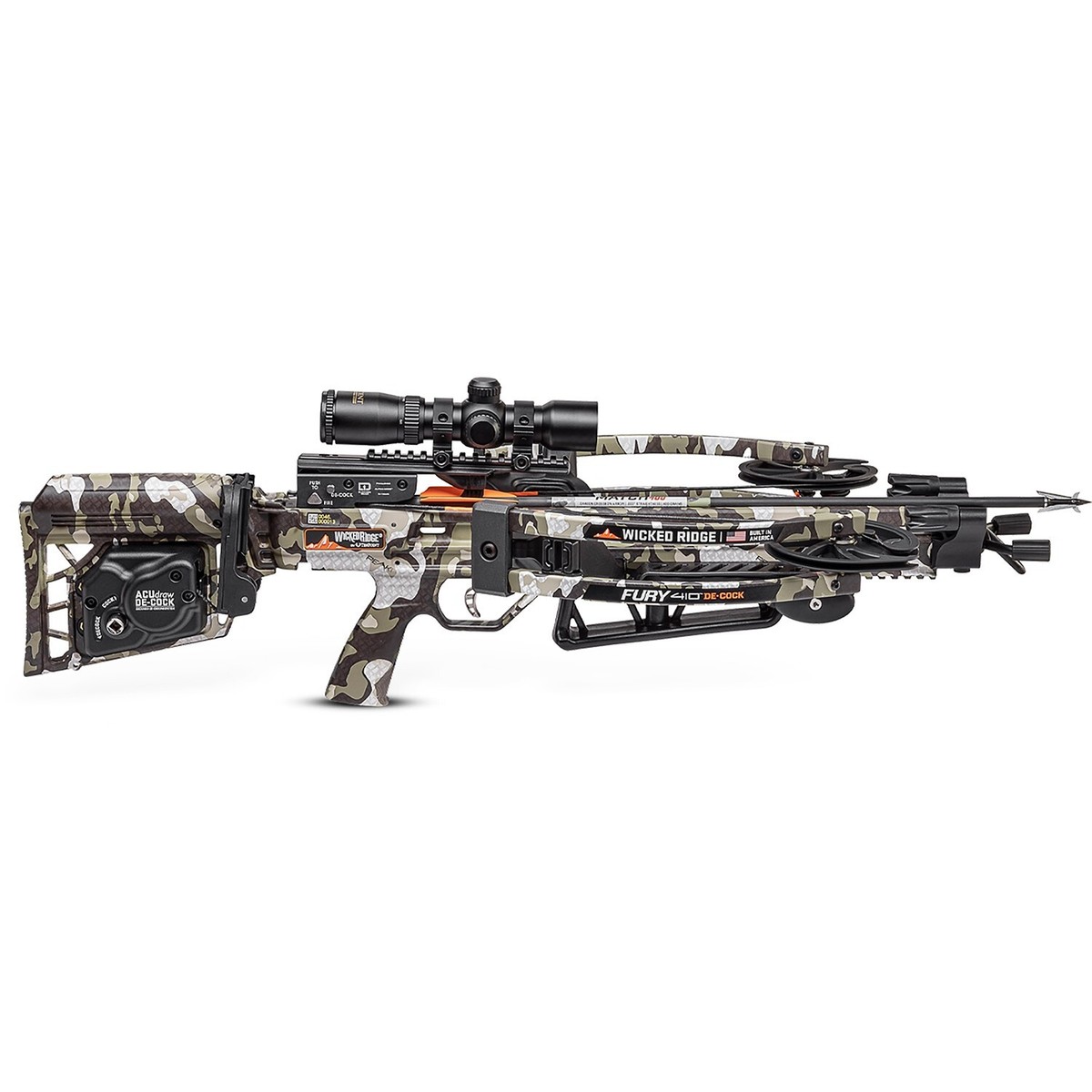 Ten-Point Wicked Ridge Fury 410 De-Cock Bow Hunting - Peak Camo