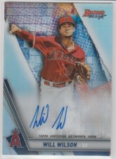 2019 Bowman's Best Of Autograph Refractor #B19-WW Will Wilson RC Angels