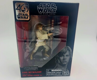 Star Wars The Black Series 3.75 Titanium Series #03 Luke Skywalker NIB