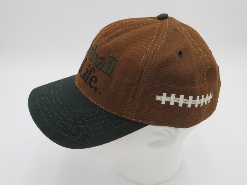 Vintage 90s Football is Life Baseball Cap Hat Snap Back - Big Ball Sports