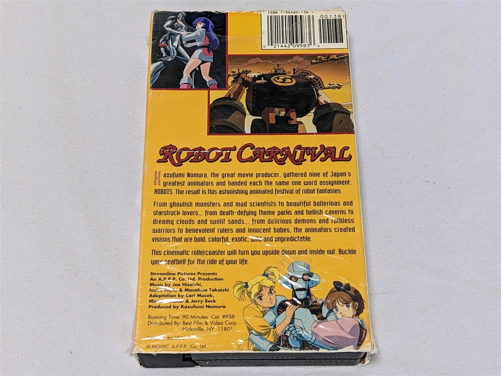 Robot Carnival VHS Streamline Anime Anthology eBay