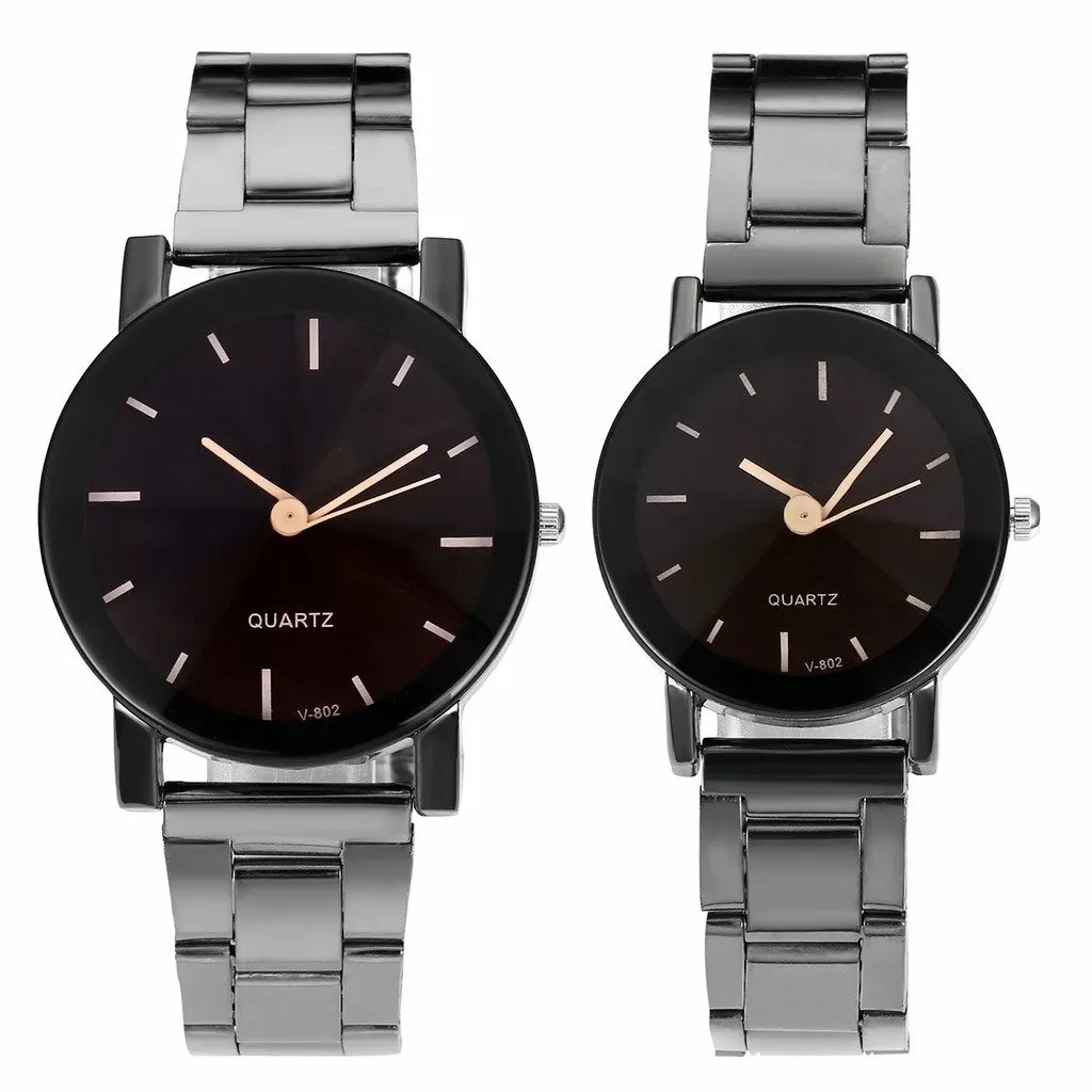 Relojes Parejas Reloj Para Hombre Mujer Conjunto Con Caja De Regalo eBay