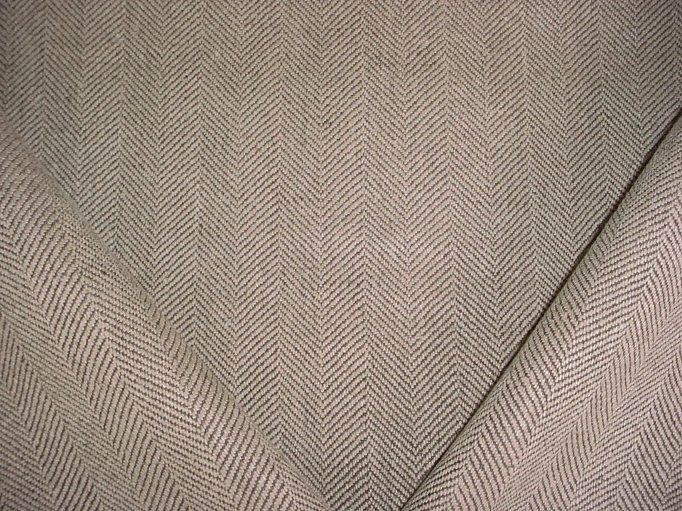 Tela de tapicería 2Y Libeco Lagae P838 espiga chocolate lino Foto 2 de 4